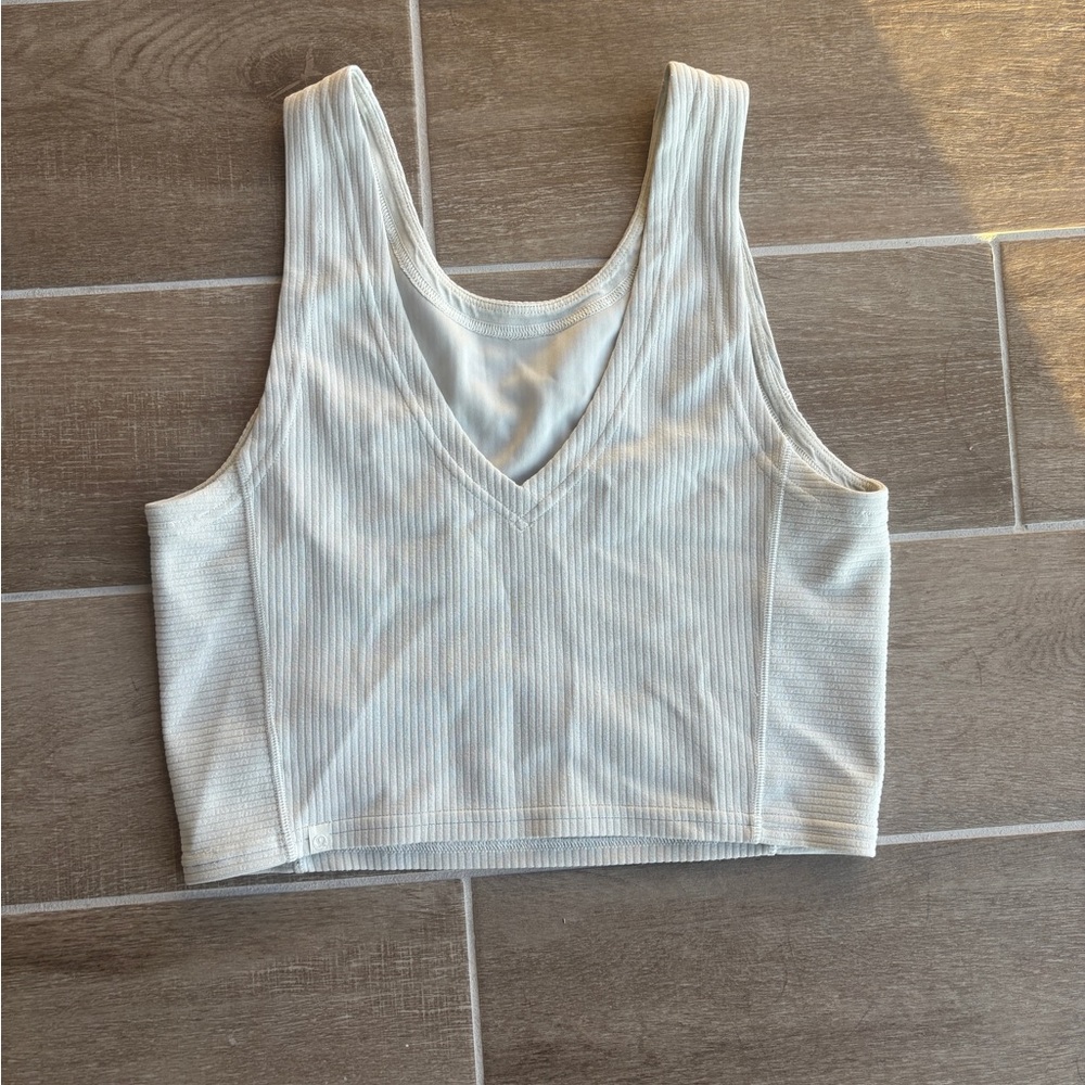 Lululemon Athletica Light Green Crop Top